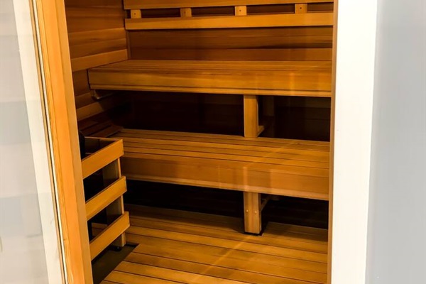 Sauna in clubhouse