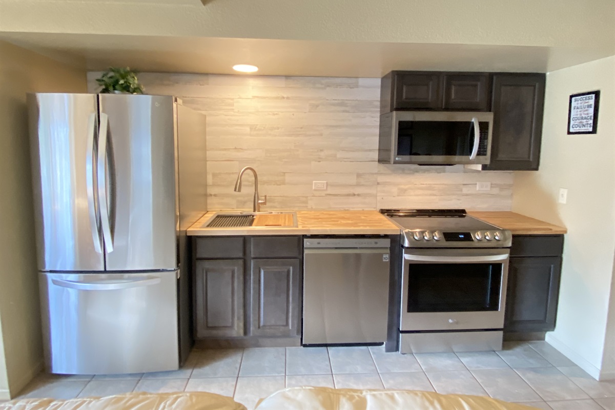 Brand new appliances and cabinets