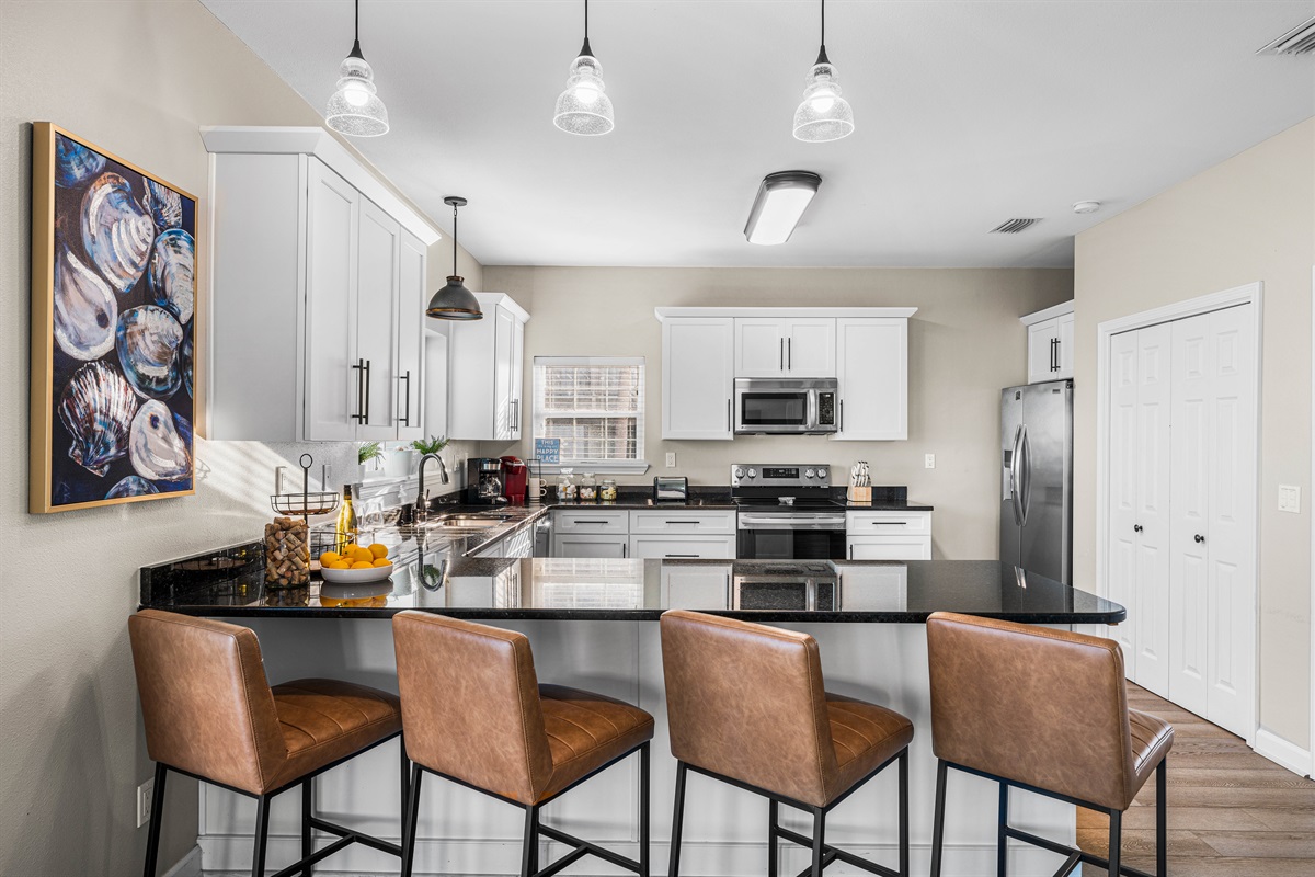Kitchen w/ Gulf Views