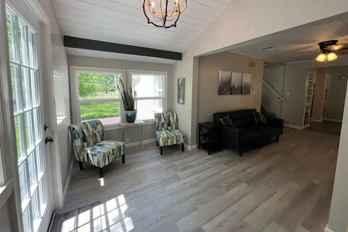 Sofa Bed upgraded queen mattress 