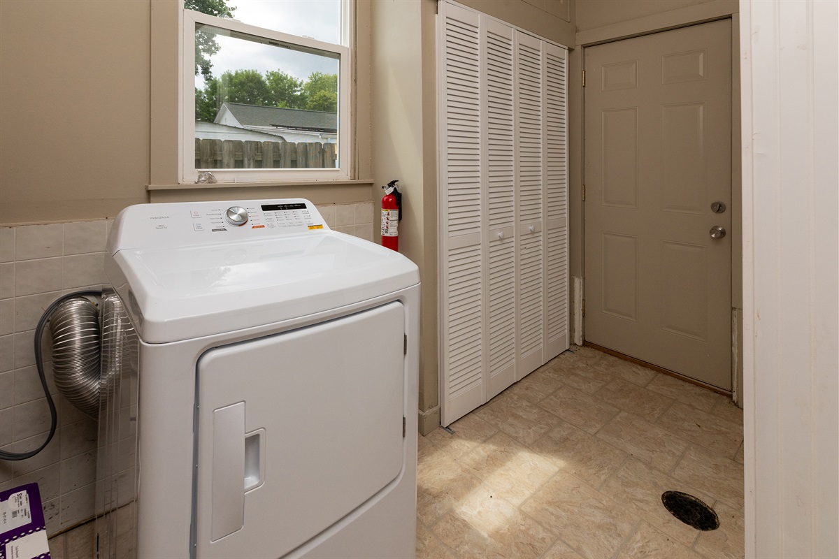 Dryer in Laundry Room