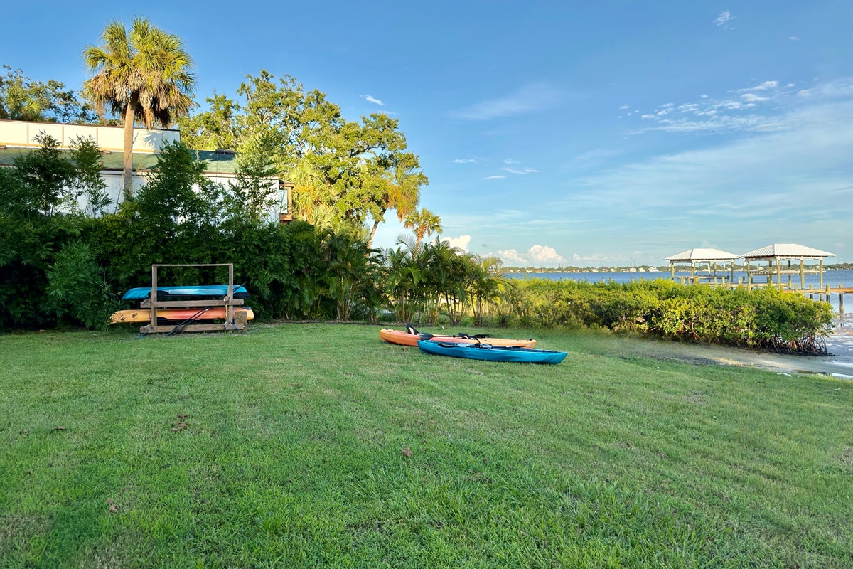 Private waterfront escape with direct access to kayaking and fishing.