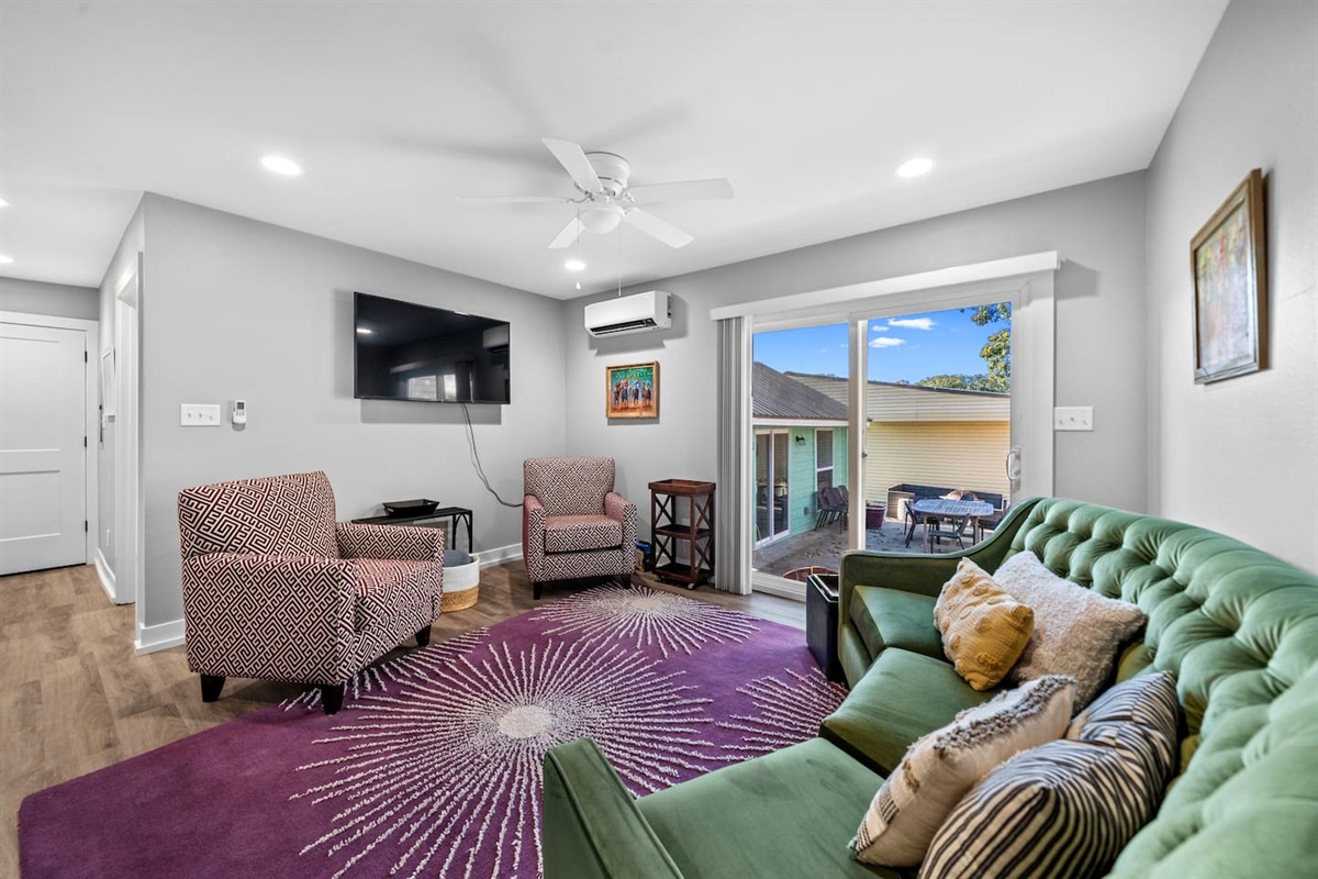 The Sliding Patio Door leads out to an Open Patio where you can Enjoy Morning Coffee, or Afternoon Cocktails!