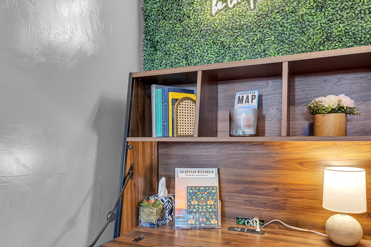 Desk/work area in the main foyer