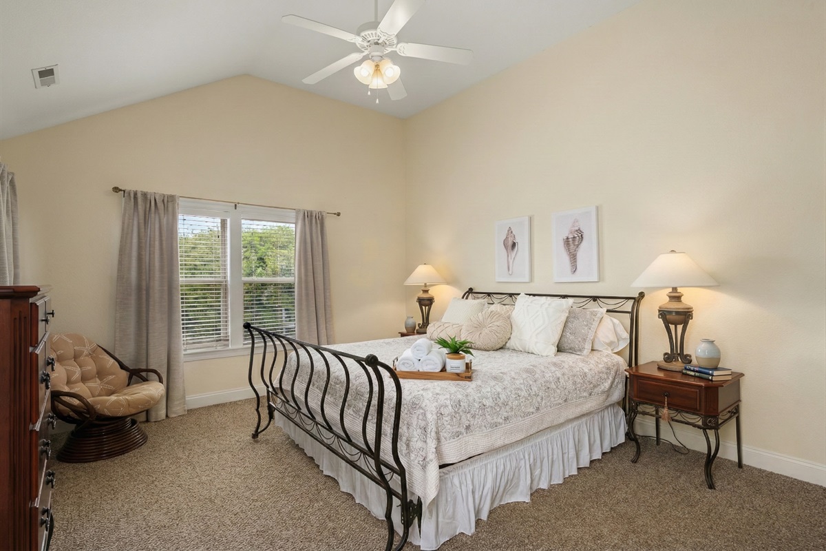 BR6: The Trident Suite - Grand King Bedroom with Vaulted Ceilings & Regal Warmth