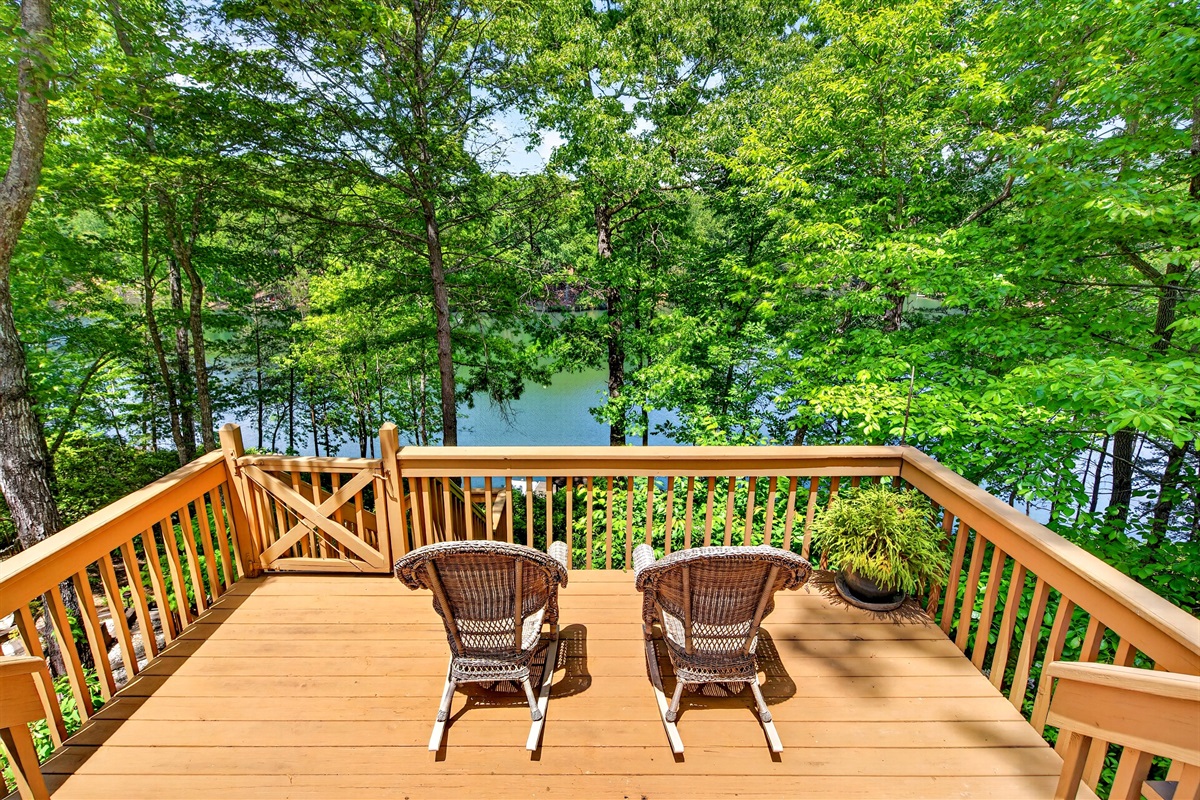 Have your morning coffee on the deck