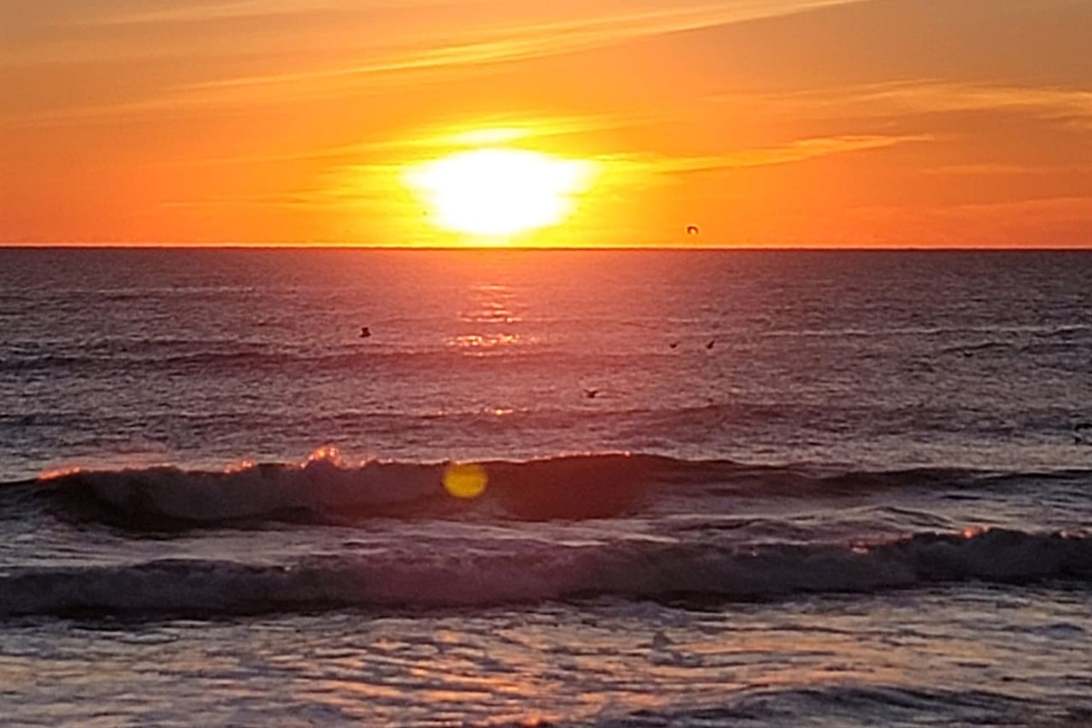 Great sunrise views on the beach!