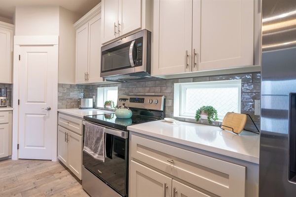 Bright, modern kitchen ready for your favorite recipes