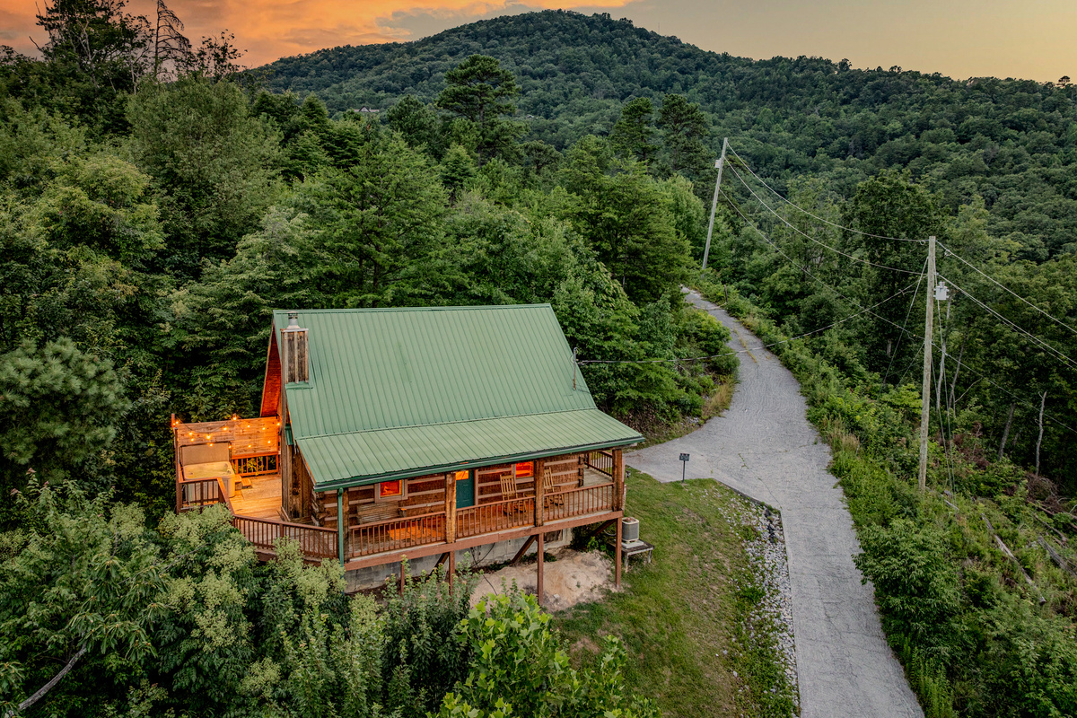 A mountainside setting with space to slow down