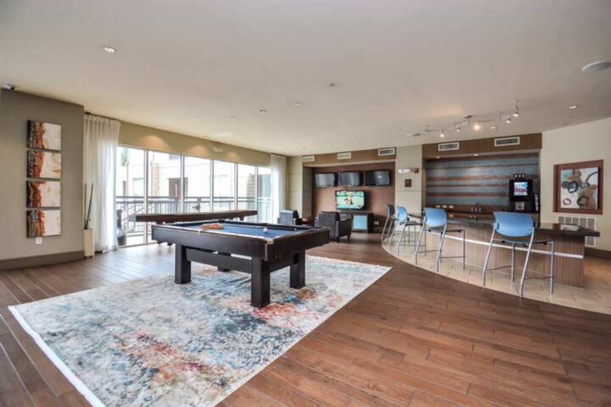 Clubhouse with Pool table