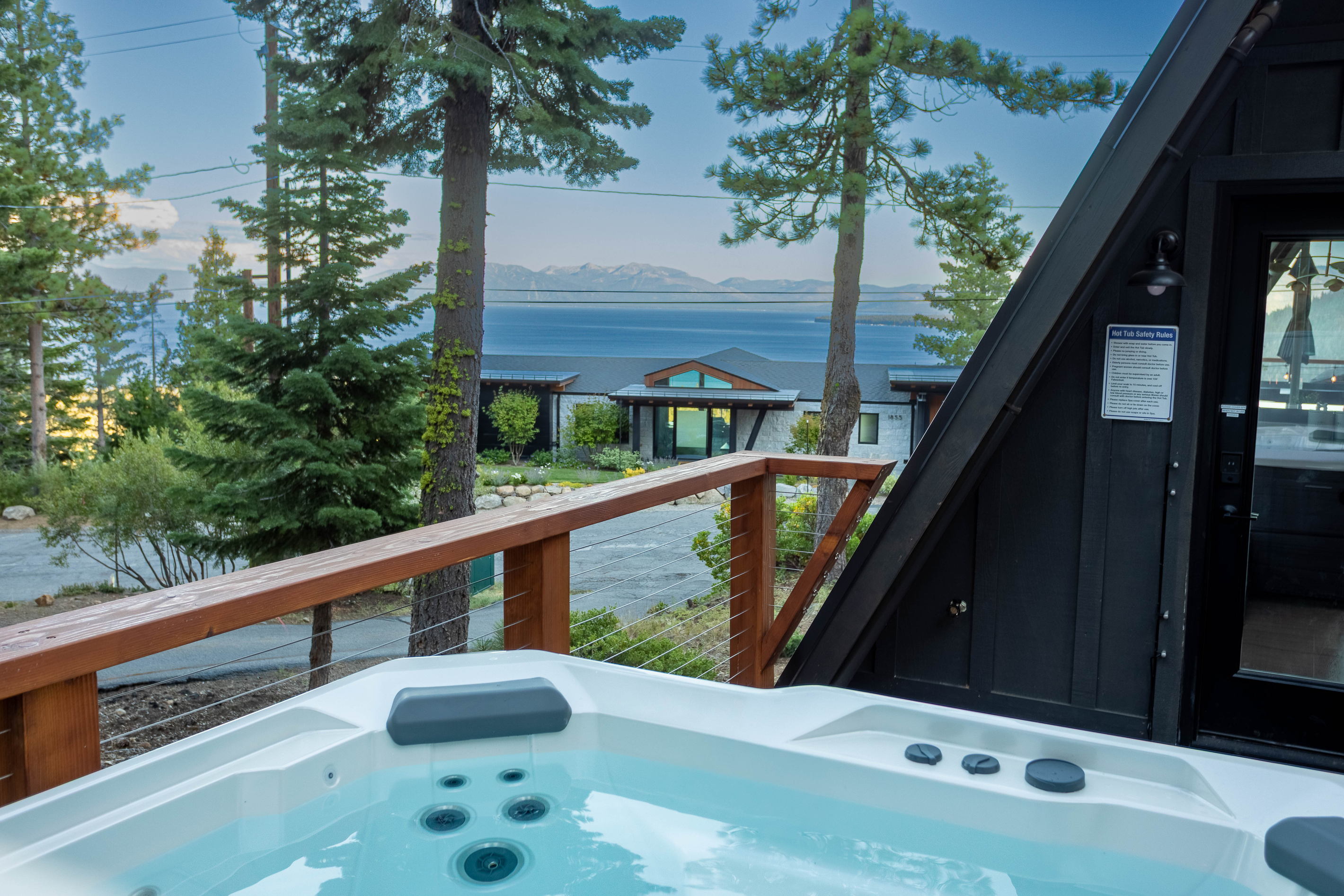Unwind in the hot tub and just take it all in