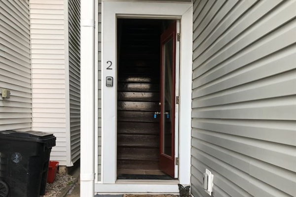 Private entrance to Angels Share Studio. 17 steps leading to the studio. 