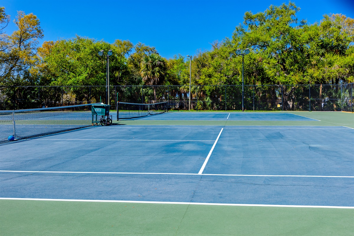 Tennis/pickleball court!