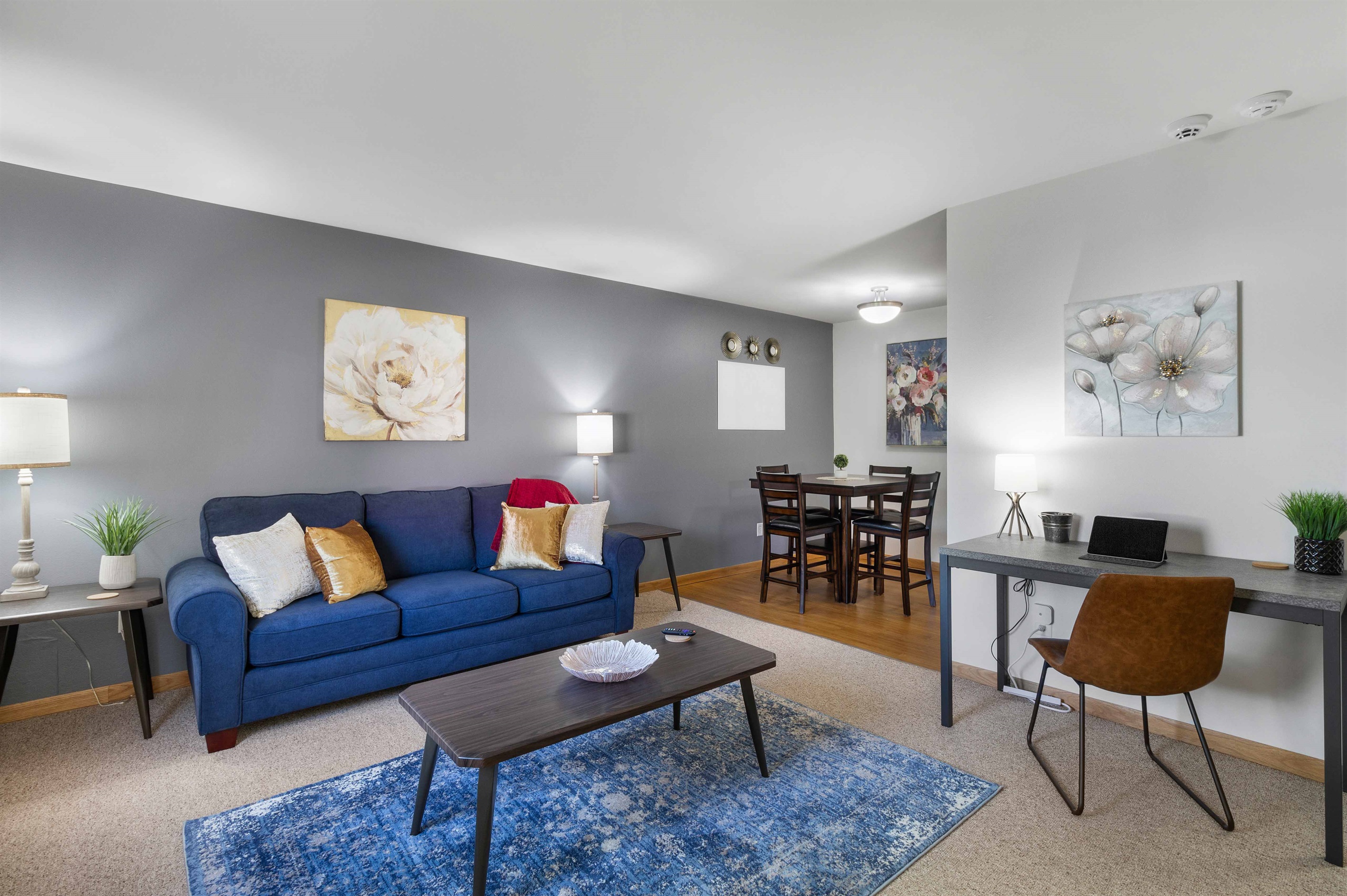 Enjoy ample space to work, play, or relax