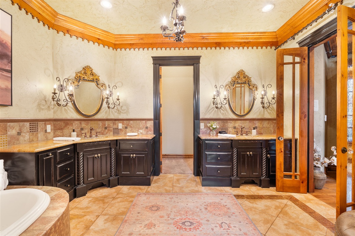 Master bathroom on main level