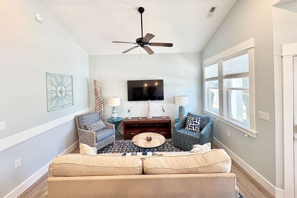 Inviting living room designed for family gatherings and quality time together.