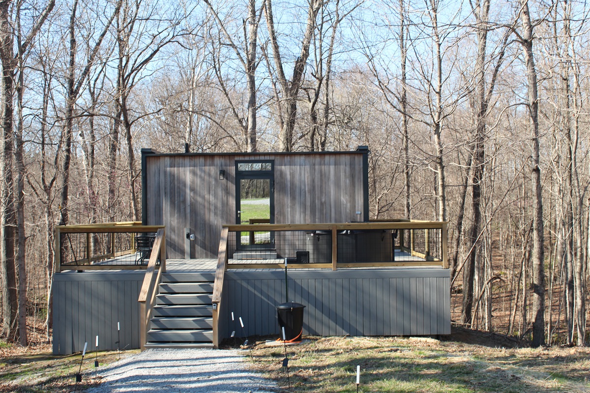 View of the front of the cabin