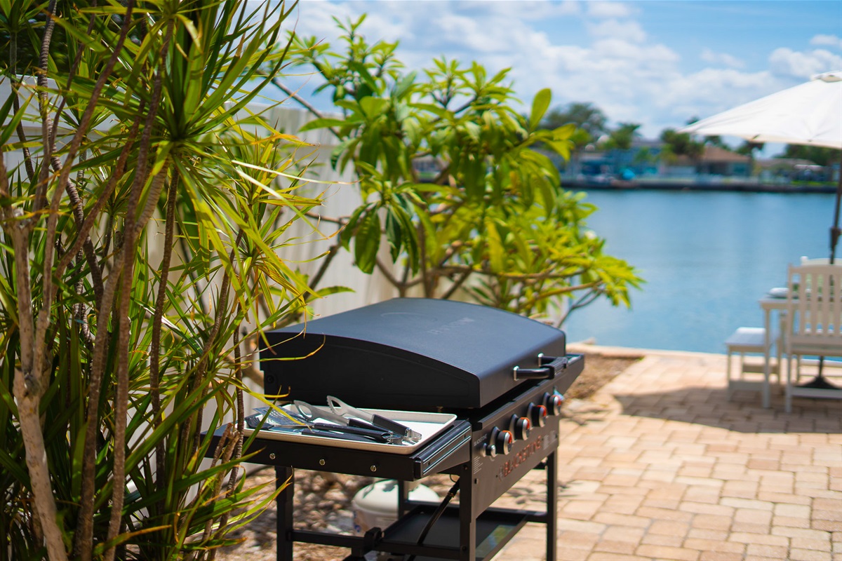 seaside BBQ on gas griddles