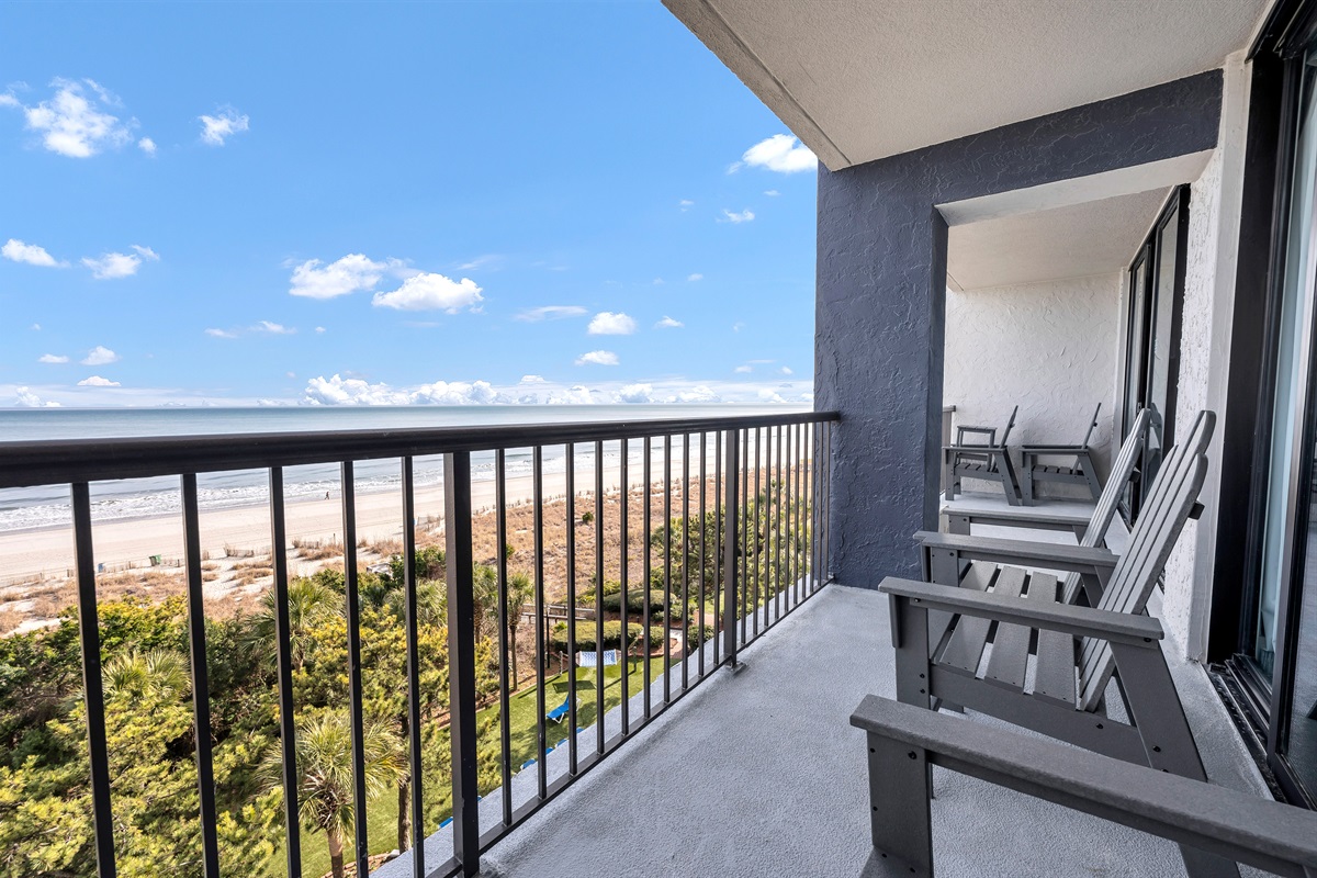 Amazing Oceanfront View from the 6th Floor Balcony!