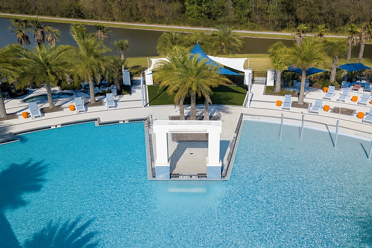 The pool at the clubhouse