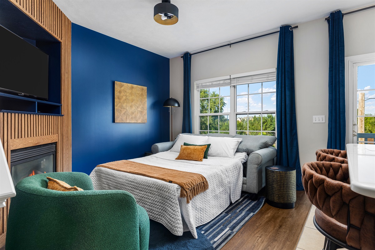 Queen sleeper sofa in the 2nd living room 