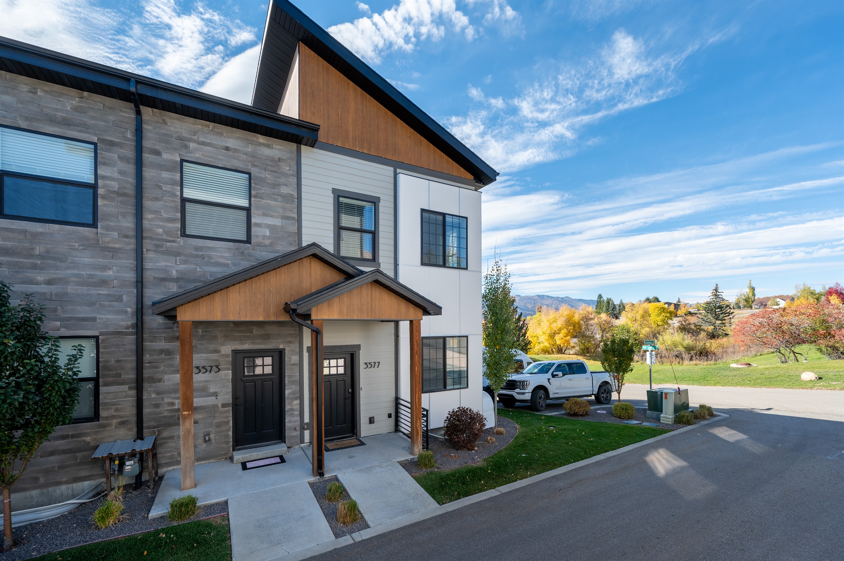 Modern exterior of Gone Ski Inn showcasing upscale design.