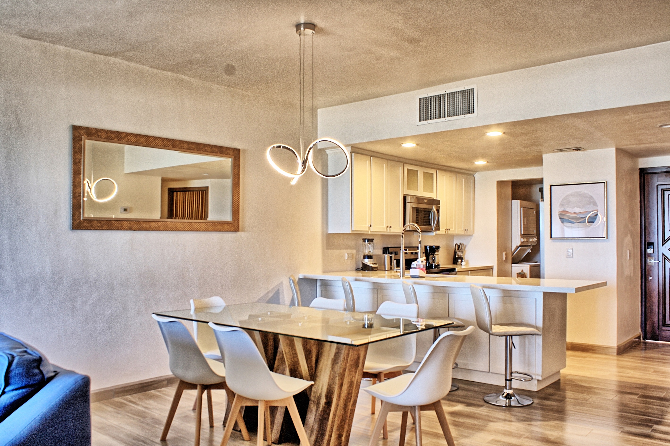 dining room and kitchen