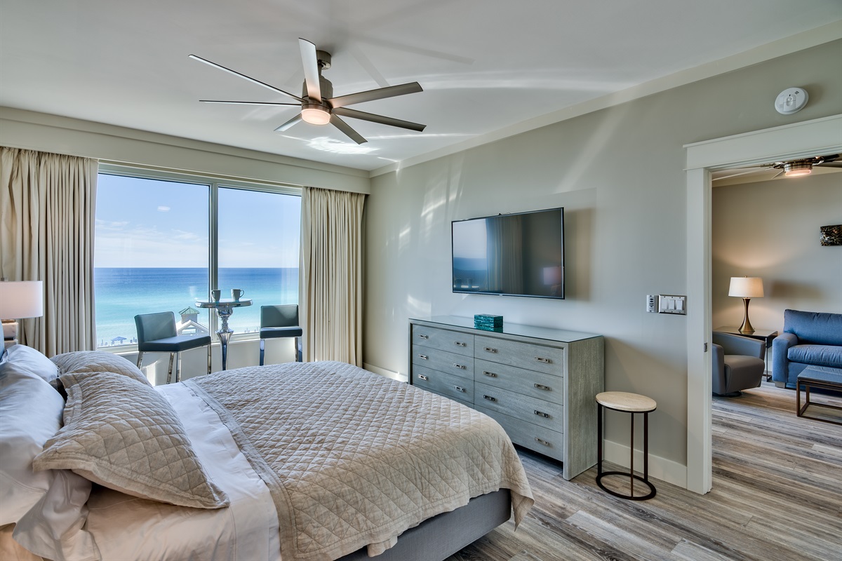 Master Bedroom with a Gulf View