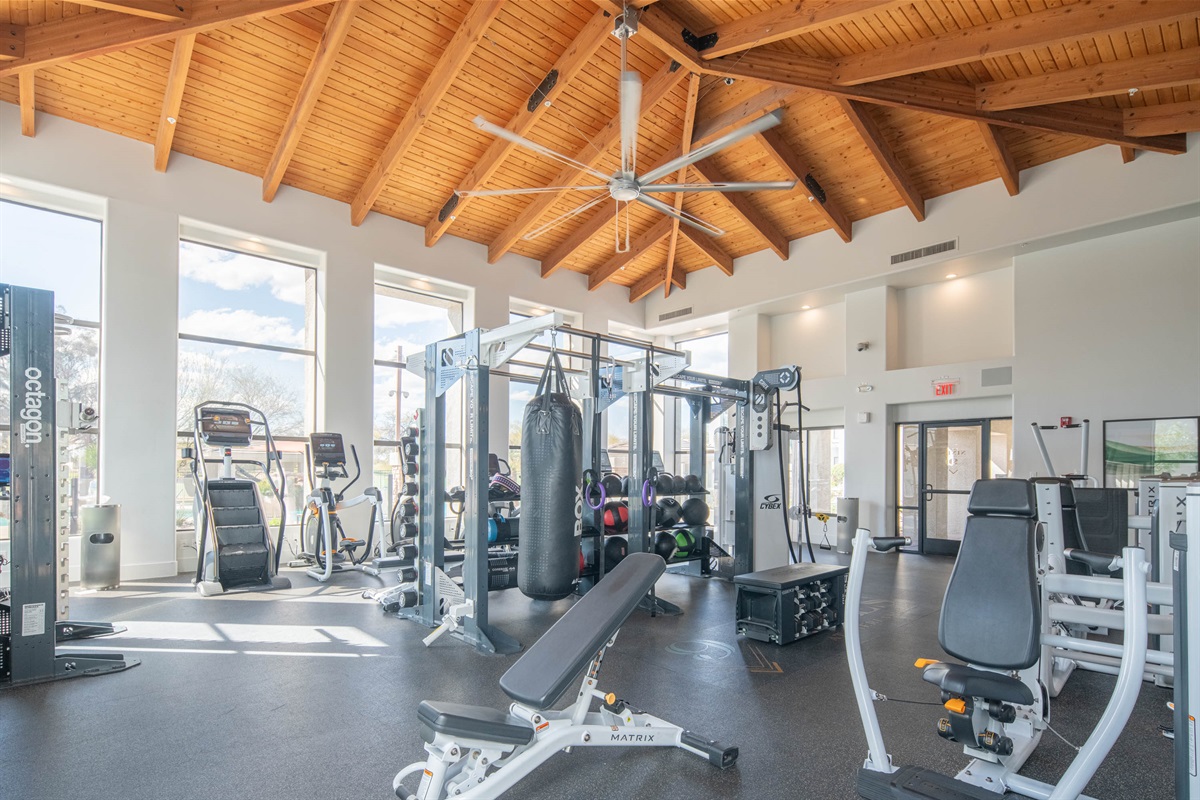 Your workout space is ready.