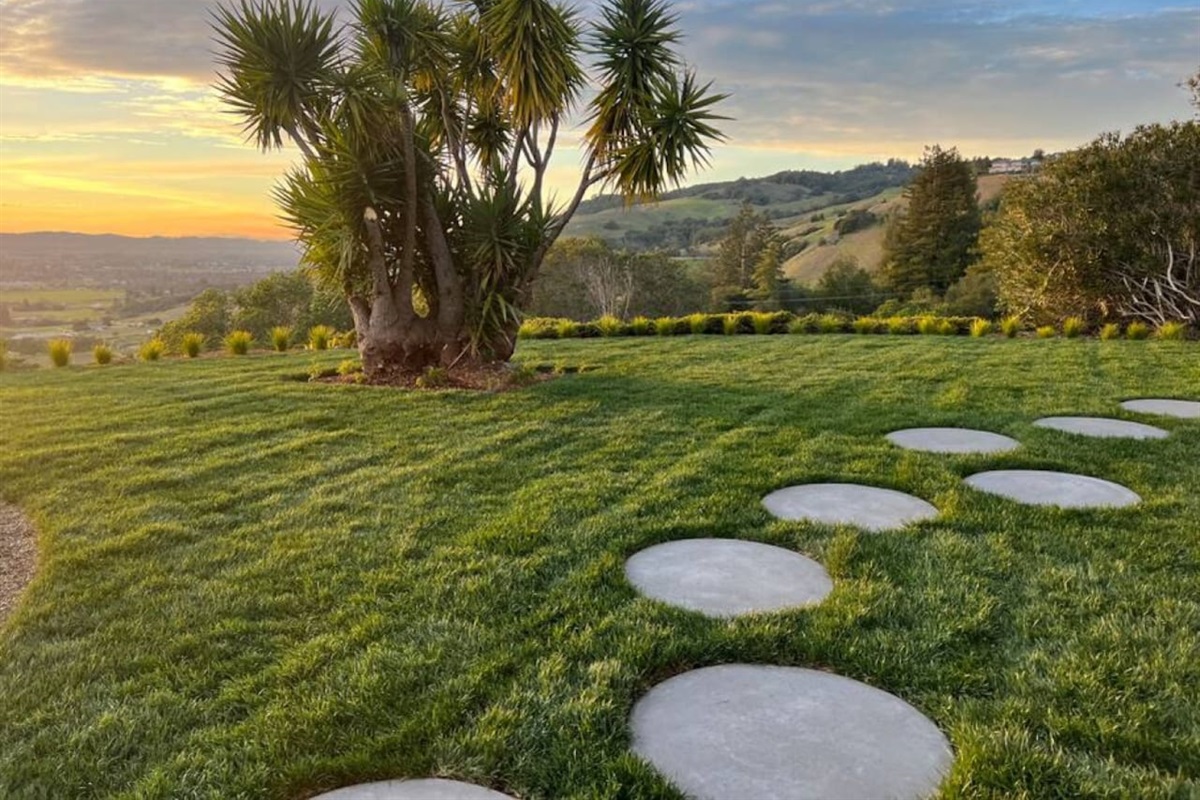 The large, natural lawn provides plenty of space for kids (and adults) to run around.