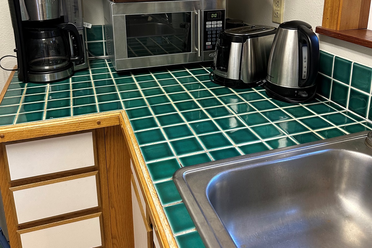 Cook comfortably with all the kitchen must-haves on hand.