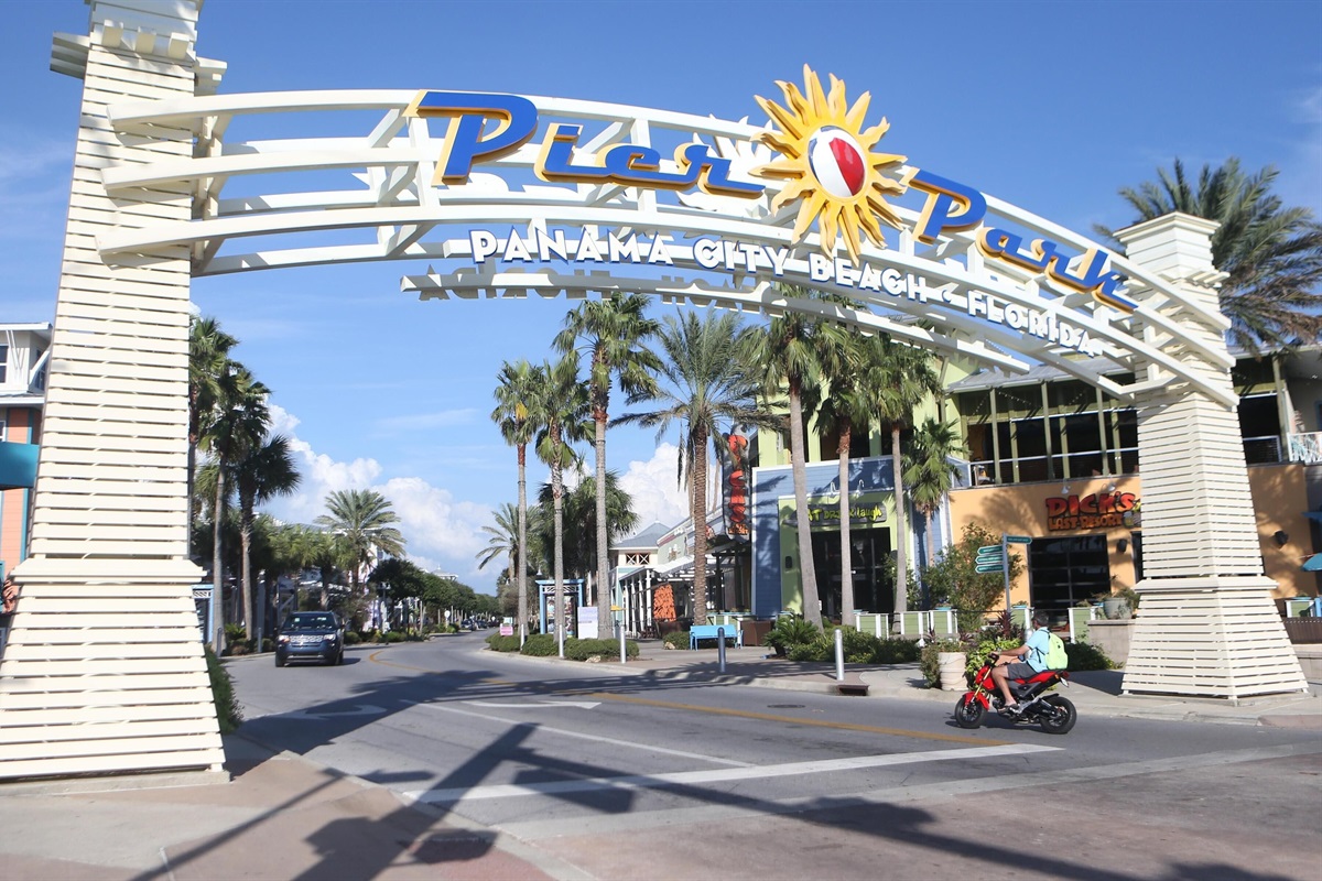 Pier Park a short drive away