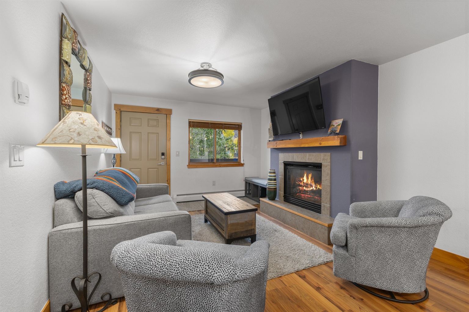 Living Area| Fireplace
