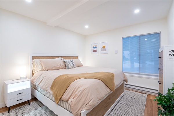 Main bedroom with king bed