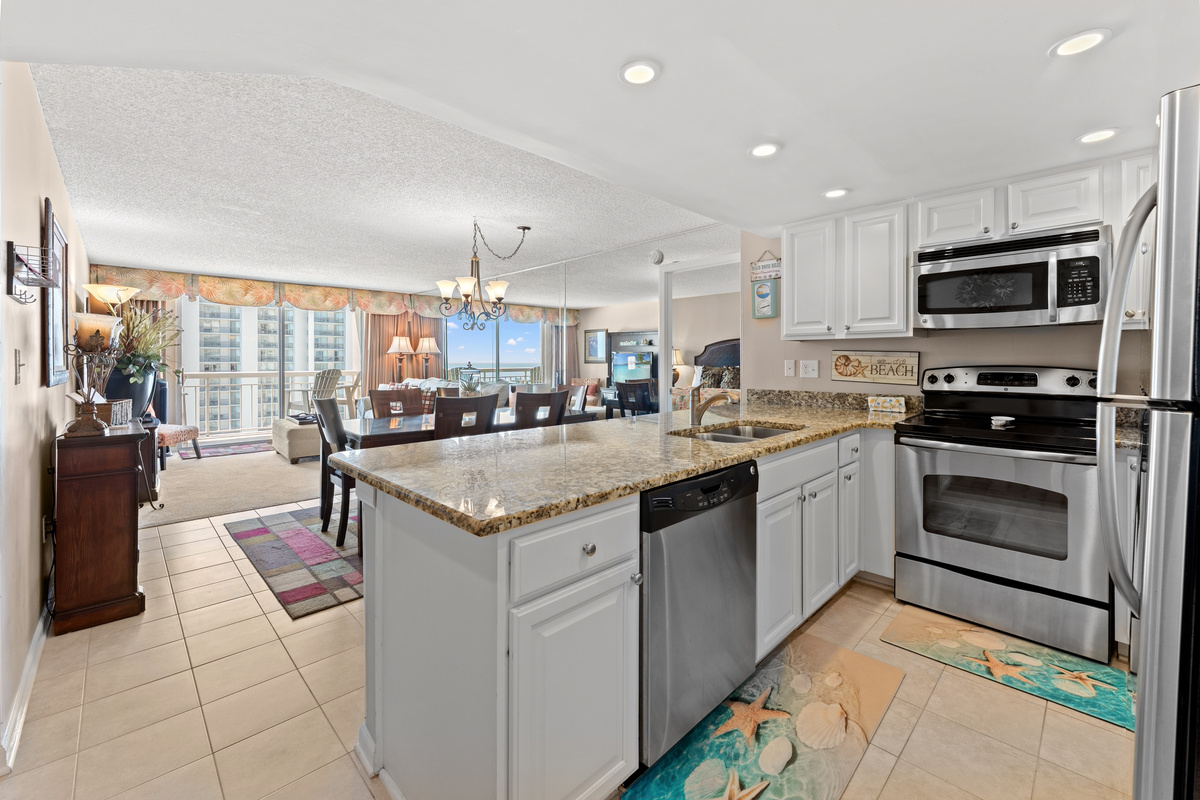 Lovely kitchen with stainless steel appliances