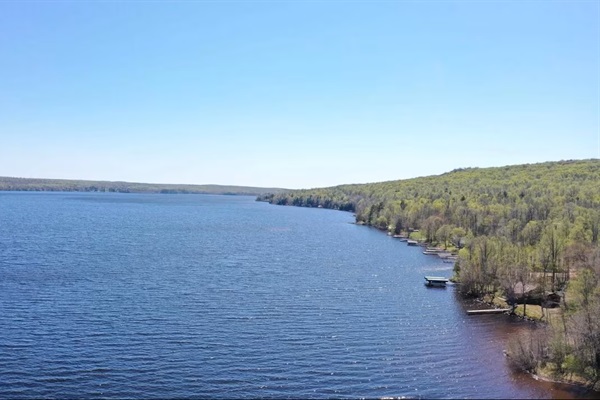 Southern view of Lake Gogebic from an aerial perspective!