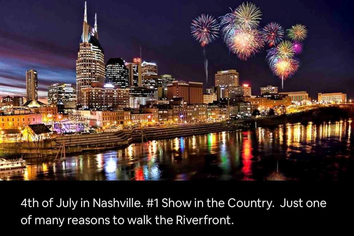 Beautiful downtown Nashville Riverfront