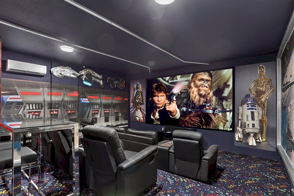 Star Wars Theme Movie Theater - 155" Screen - Surround Sound