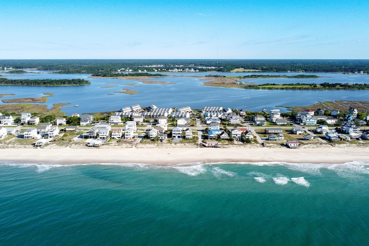 We're located between the ocean and the sound