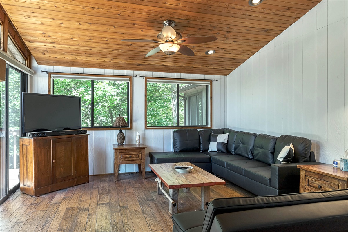 Main floor with TV
