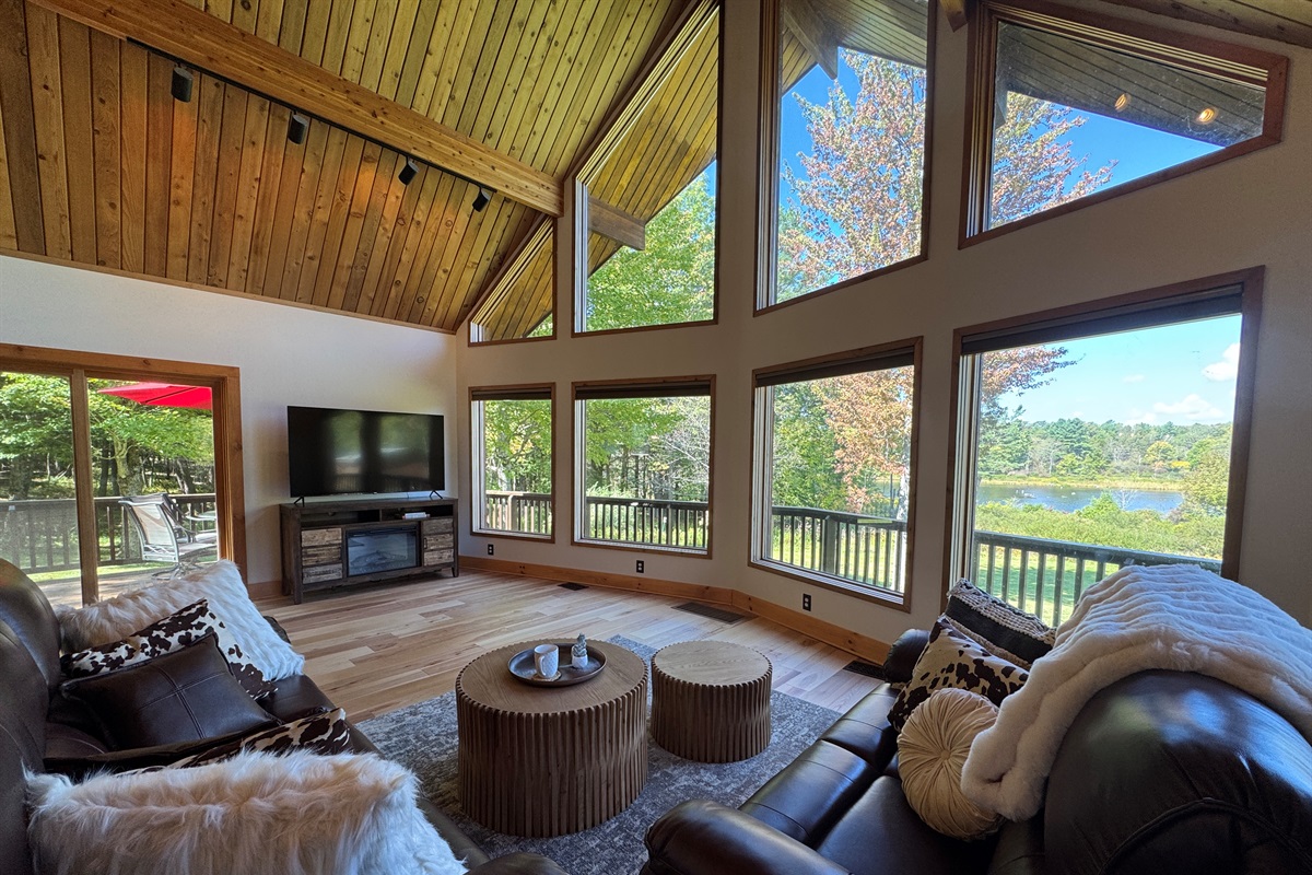 Great room with beautiful natural light