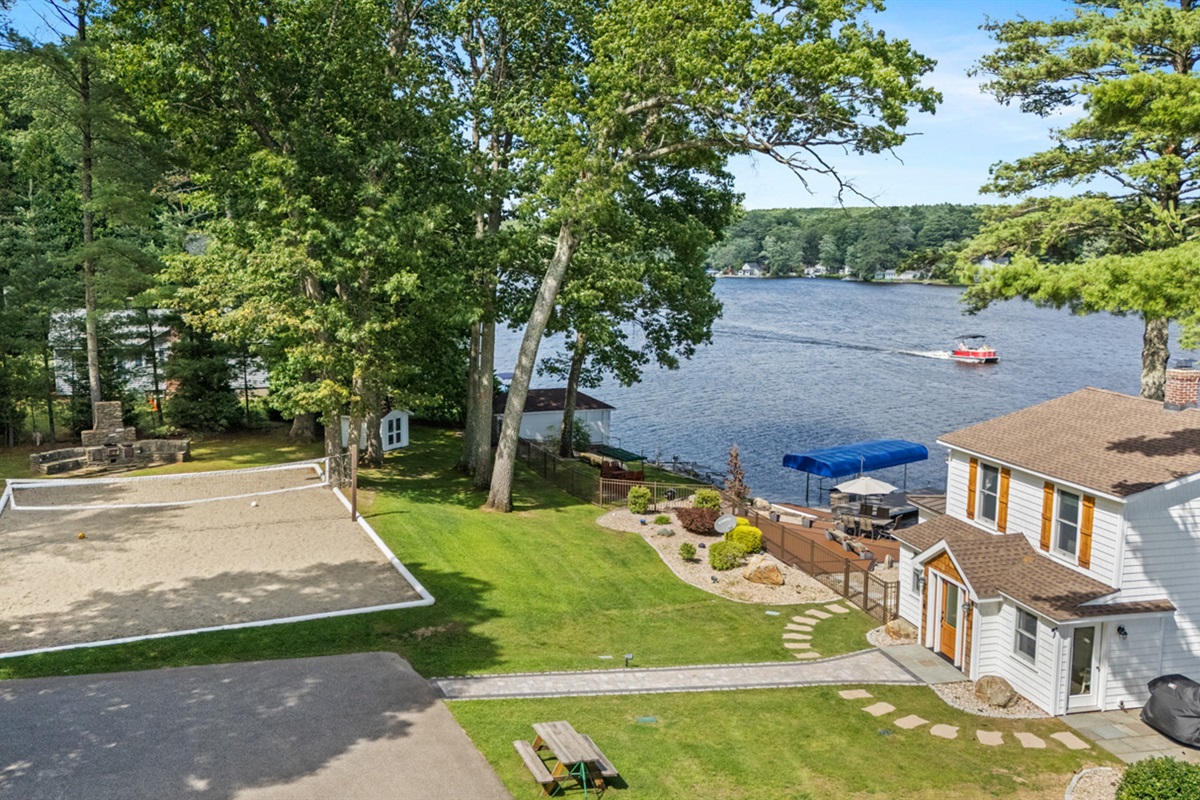 Back of House with Volleyball Court