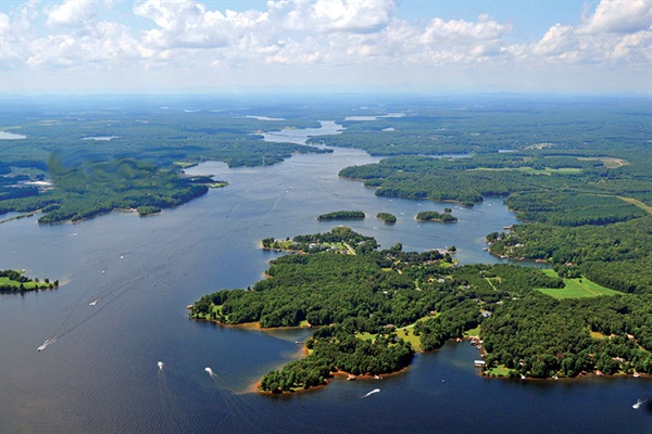 Aerial View of the Lake