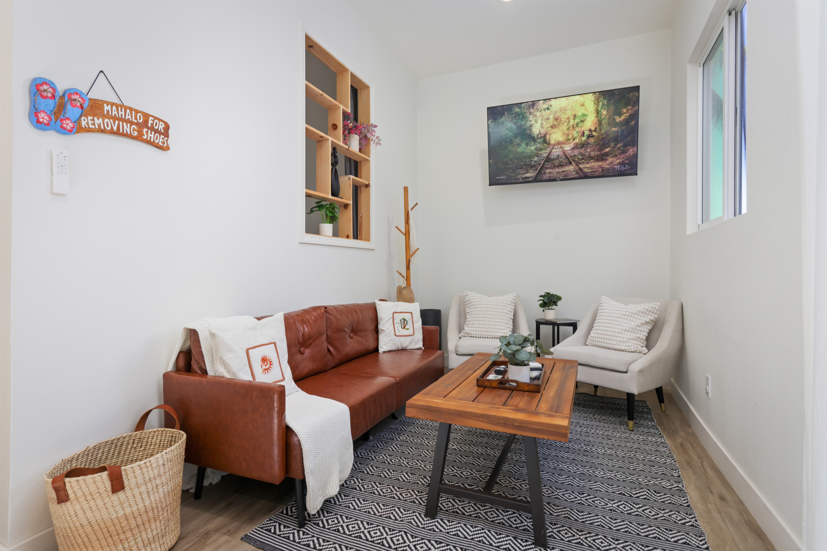Comfortable seating in family room