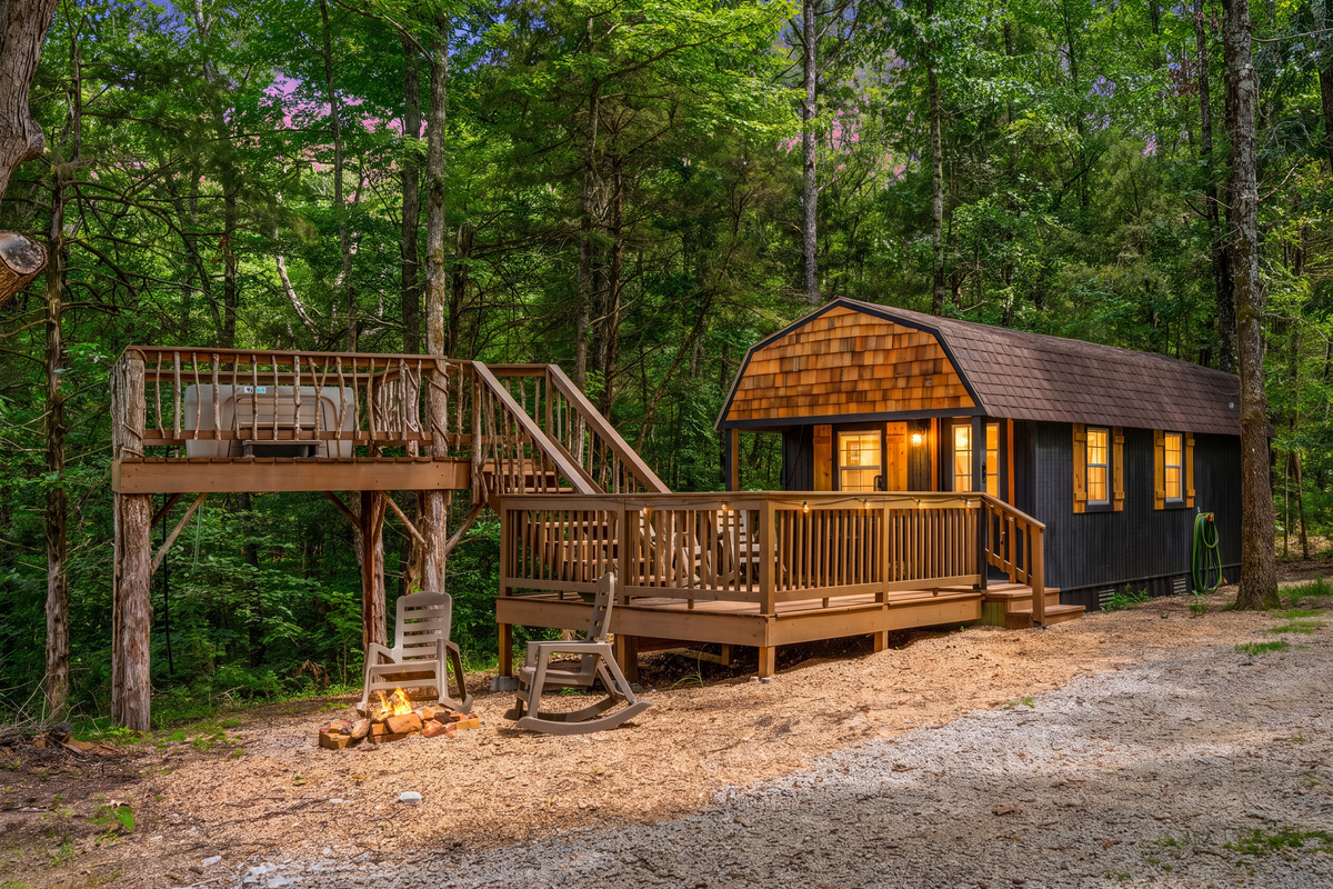 Bungalow and Hot Tub Tower