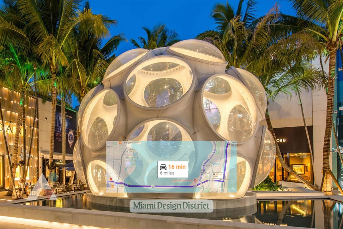 The Miami Design District is a highly sophisticated neighborhood dedicated to luxury fashion, design, public art, and architecture. Guests can stroll through beautifully designed plazas featuring high-end designer flagship stores, public art installations,