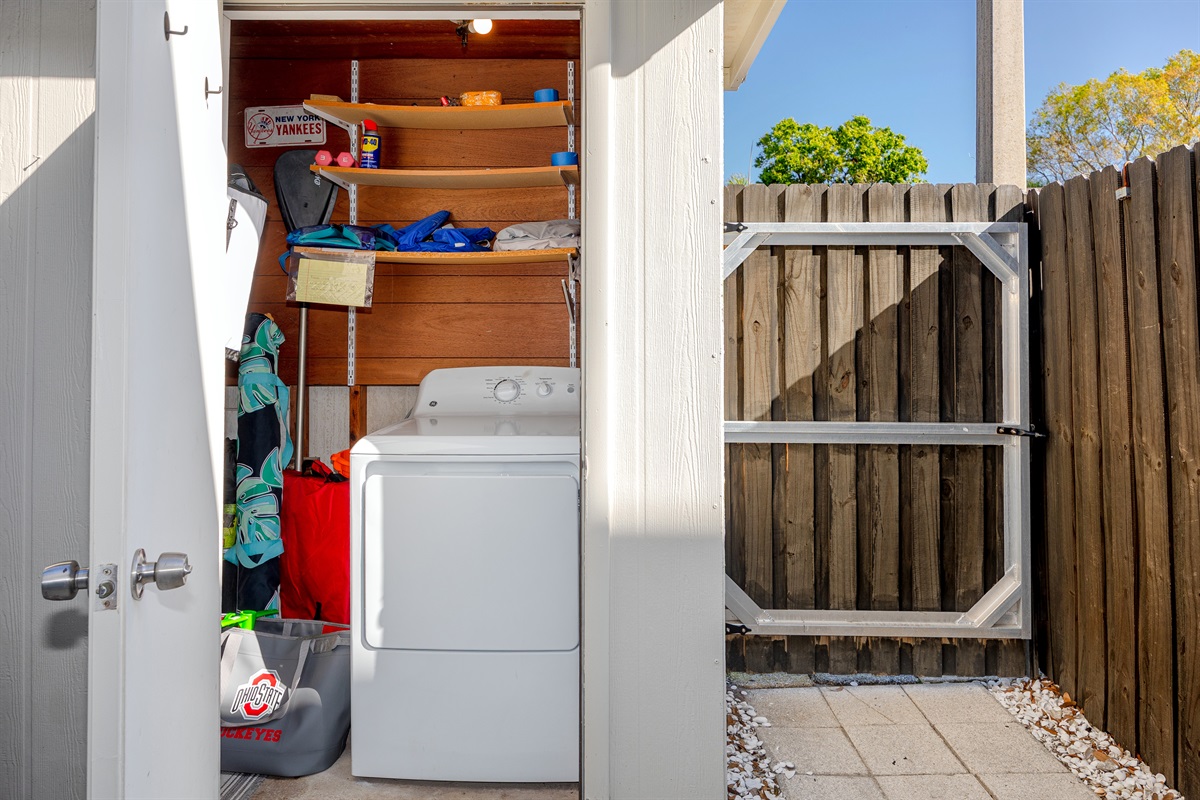 outdoor storage & dryer