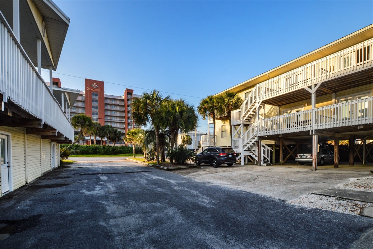 Moonraker - This is the southern view toward the beach from the Moonraker complex.