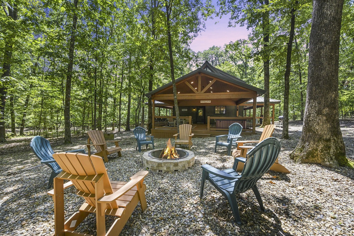 Share stories and smores under the night skies. Firewood provided for guests. 
