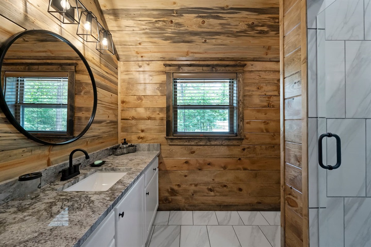 Clean, bright, and fully stocked with essentials—our bathrooms make every stay stress-free.